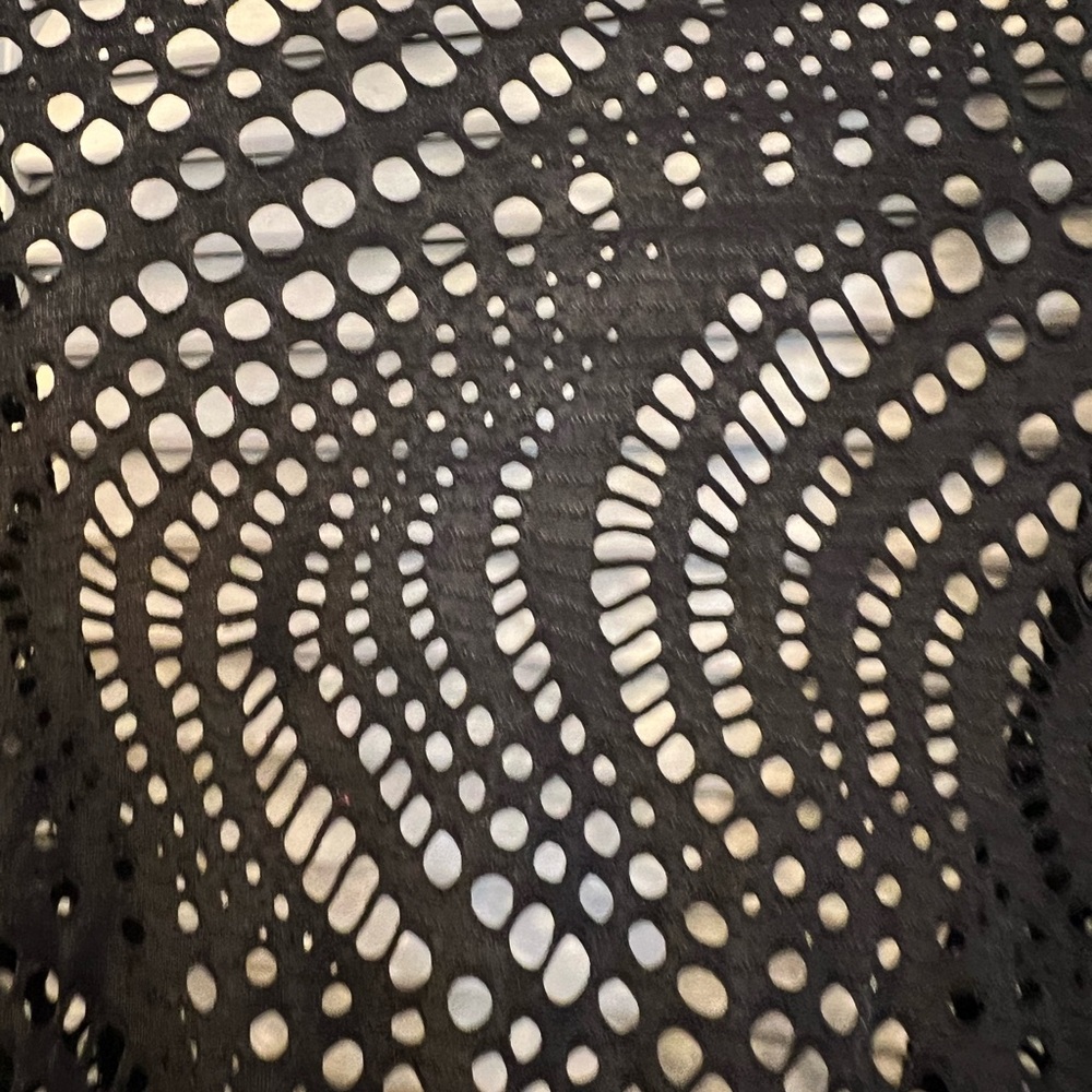 Fashion Bug Black Mesh Swim Cover-Up size 1X - Picture 5 of 5